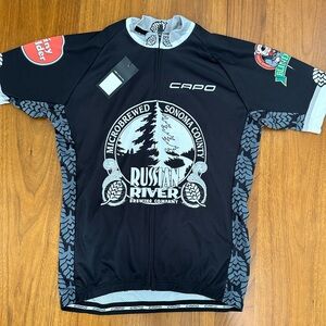 Capo Men’s Medium Russian River Brewing Company Short Sleeve Cycling Jersey